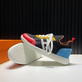 Hermes Cowhide Fabric Casual Sneakers For Men