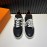 Hermes Cowhide Fabric Casual Sneakers For Men Black