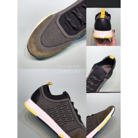 Hermes Casual Cowhide Flying Woven Sneakers For Men Gray