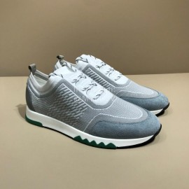 Hermes Casual Cowhide Flying Woven Sneakers For Men 