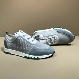 Hermes Casual Cowhide Flying Woven Sneakers For Men 