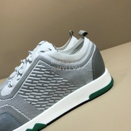 Hermes Casual Cowhide Flying Woven Sneakers For Men 