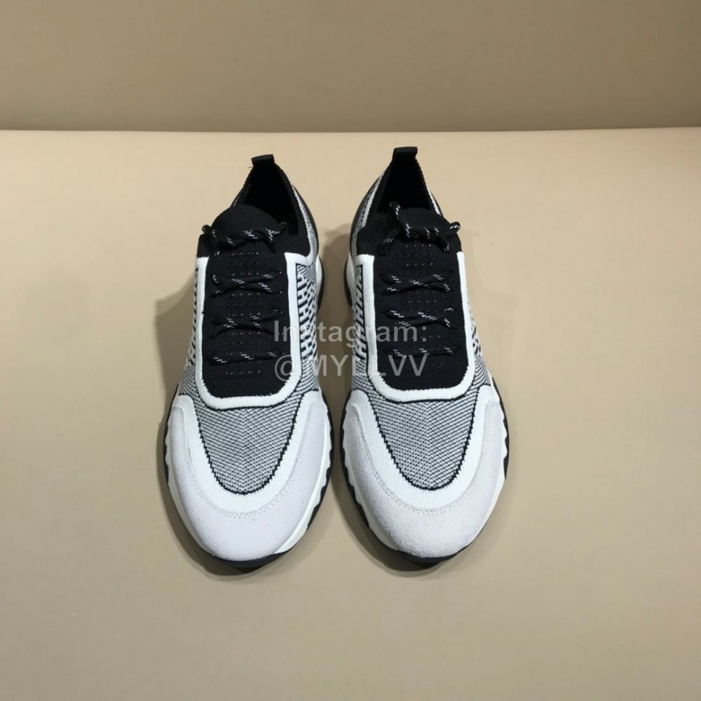 Hermes Fashion Cowhide Flying Woven Sneakers For Men 