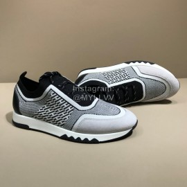 Hermes Fashion Cowhide Flying Woven Sneakers For Men 