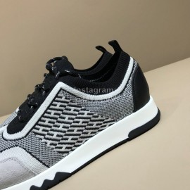 Hermes Fashion Cowhide Flying Woven Sneakers For Men 