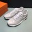 Hermes Casual Cowhide Sneakers For Men White