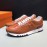 Hermes Casual Cowhide Sneakers For Men Brown