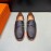 Hermes Black Palmprint Leather Casual Loafers For Men 