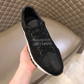Hermes Summer Leather Casual Sneakers For Men Black