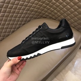 Hermes Summer Leather Casual Sneakers For Men Black
