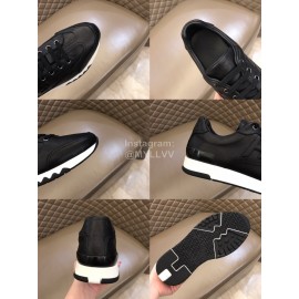Hermes Summer Leather Casual Sneakers For Men Black