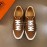 Hermes Summer Leather Casual Sneakers For Men Brown