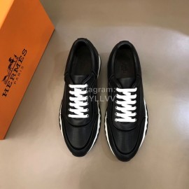 Hermes New Leather Casual Sneakers For Men