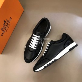 Hermes New Leather Casual Sneakers For Men