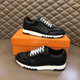 Hermes New Leather Casual Sneakers For Men