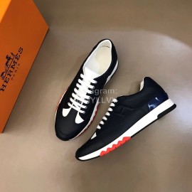 Hermes New Leather Leisure Sneakers For Men