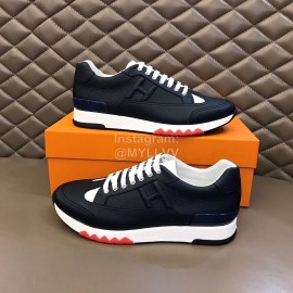 Hermes New Leather Leisure Sneakers For Men