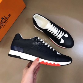 Hermes New Leather Leisure Sneakers For Men