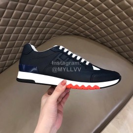 Hermes New Leather Leisure Sneakers For Men