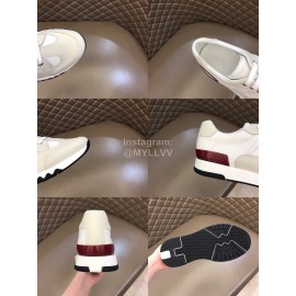 Hermes New White Leather Casual Sneakers For Men 
