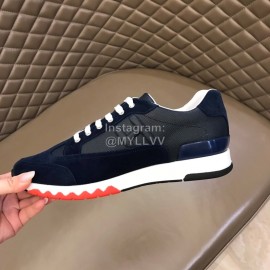 Hermes Black New Leather Casual Sneakers For Men