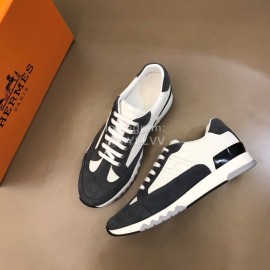 Hermes New Velvet Leather Casual Sneakers For Men