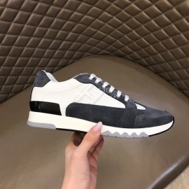 Hermes New Velvet Leather Casual Sneakers For Men
