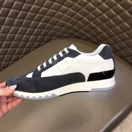 Hermes New Velvet Leather Casual Sneakers For Men