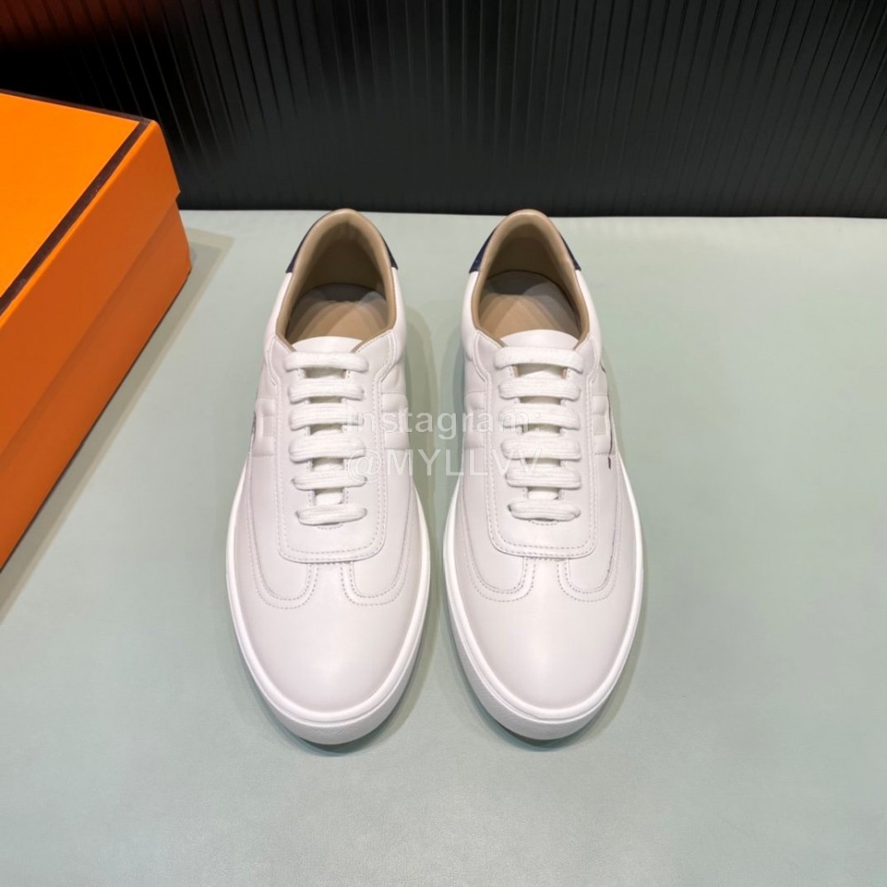 Hermes New Printed Leather Casual Shoes For Men 