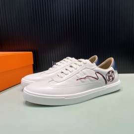 Hermes New Printed Leather Casual Shoes For Men 