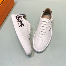 Hermes New Printed Leather Casual Shoes For Men 