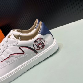 Hermes New Printed Leather Casual Shoes For Men 