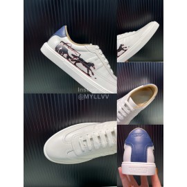 Hermes New Printed Leather Casual Shoes For Men 