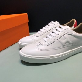 Hermes Printed Cowhide Casual Shoes For Men 