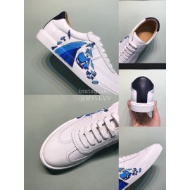 Hermes Classic Printed Cowhide Casual Shoes For Men 