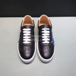 Hermes Black Printed Cowhide Casual Shoes For Men 