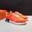 Hermes Canvas Suede Casual Sneakers For Men Orange