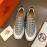 Hermes Summer Cowhide Casual Sneakers For Men Gray