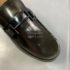 Hermes Fashion Cowhide Casual Scandals Black For Men 