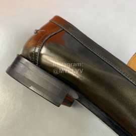 Hermes Fashion Cowhide Casual Scandals Black For Men 