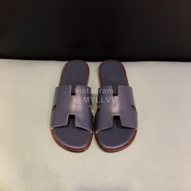 Hermes New Leather Casual Slippers For Men 