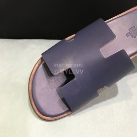 Hermes New Leather Casual Slippers For Men 