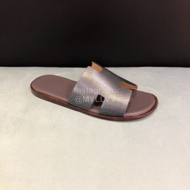 Hermes Fashion Calf Leather Casual Slippers For Men 