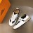 Hermes Color Matching Cowhide Sneakers For Men White