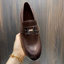 Hermes Cowhide Casual Loafers For Men 