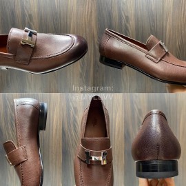Hermes Cowhide Casual Loafers For Men 