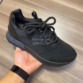Hermes Black Calfskin Casual Sneakers For Men 