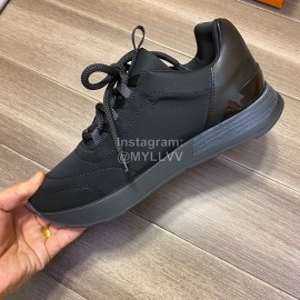 Hermes Black Calfskin Casual Sneakers For Men 