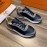 Hermes New Calf Leather Casual Sneakers For Men Gray