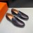 Hermes Black Calfskin Casual Loafers For Men 